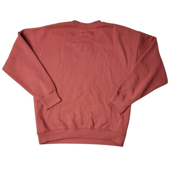 State Of Mine Women's Oversized Fit Soft Destinations Sweatshirt - Brick - Picture 2 of 2